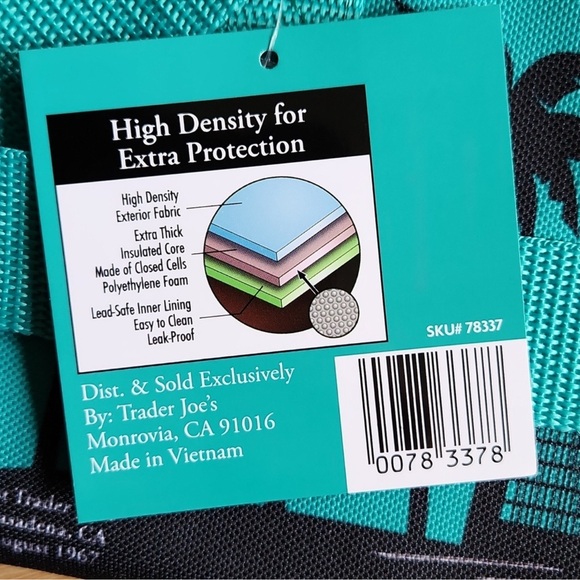 Trader Joe’s limited edition food bad mini insulated bag reusable NWOT - Picture 4 of 7